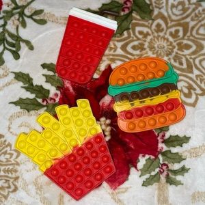 3 Food pop it set